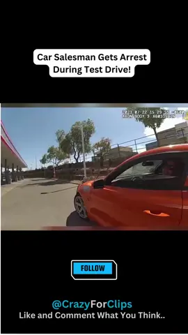 test drive gone wrong! #cops #bodycam #bodycamfootage #copsoftiktok #fyp