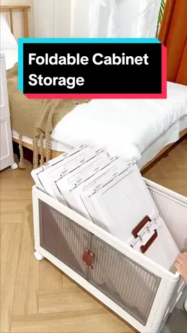 Foldable Cabinet Storage 😍 #inho #readystock #malaysia #murah #storage #homeliving #fyp #foldable #trolley #organizer #cabinet #plastik #plastic #doubledoor 
