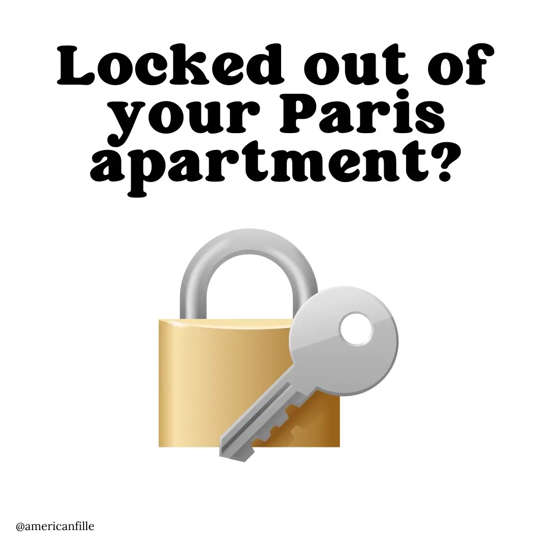 Here’s what to do if you get locked out if your Paris apartment! #parislocksmith #paris 