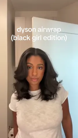 Replying to @shadayduh ok but i love this airwrap. People always ask if i just got my hair done at the salon lol  #blowout #bouncycurls #silkpress #dysonairwrap #blackgirl 