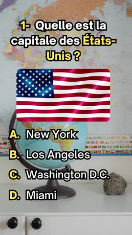 Relève le défi en répondant au quiz les capitales d'Amérique. #capitale #quizcapitales  #geographie #quiz #apprendresurtiktok  #pays #question #test 