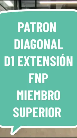 Patron Diagonal D1 EXTENSIÓN FNP para miembro inferior #fisioterapia #fnp #neurology 