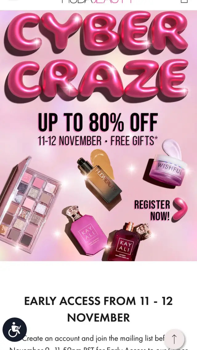 Cant wait @Huda Beauty #hudabeauty #hudakattan #kayali #kayaliperfume #huda #hudabeautyshop #hudabeautyeasybake #hudabeautycherryblossom #cyberdeals #blackfriday #makeup #f #fyp #foryoupage #foryou #fypシ #freegaza #supportpalestine 