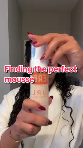On a journey to find the perfect mousse for my hair type! Which should I tey next? #hairmousse #curlyhairmousse #verbhaircare #naturalhairtok #curlytok  