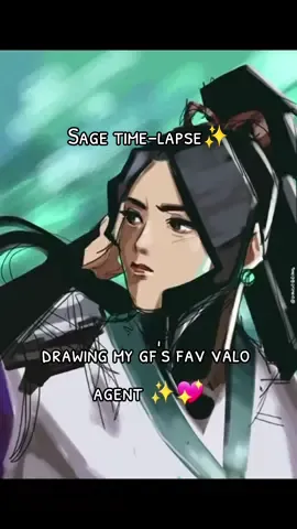 taking the rest of my day off to doodle my gf's favorite valo agent  will she like it? 😌💖 #Valorant #valo #sage #valorantsage #fanart #riotgames #procreate #timelapse #timelapseart #kermit #fyp #fypシ 