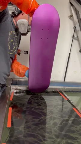 Hydro Dipping Skateboard #satisfying #custom 