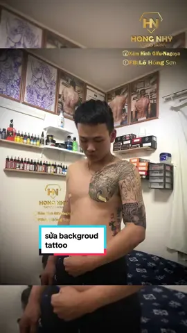 sửa chút nền hình xăm nối cá chép hoá rồng #tattoo #hinhxamdep #xamhinhgifu #xamhinhnagoya #tattoojapan #xamhinhosaka #xuhuong #xuhuongtiktok #lehongsontattoo 