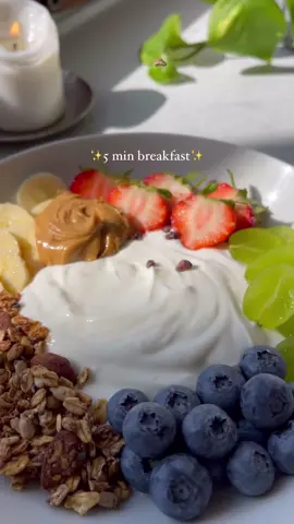 This 5 Minute Yogurt Bowl created by @Ilona Niina is the perfect solution when you’re in a time crunch but looking for a tasty breakfast!🍓🍇🍌 #quickrecipes #quickandeasy #Recipe #healthy #healthyfood #yogurt #parfait #fruit #easy #delicious #yummy #fyp 