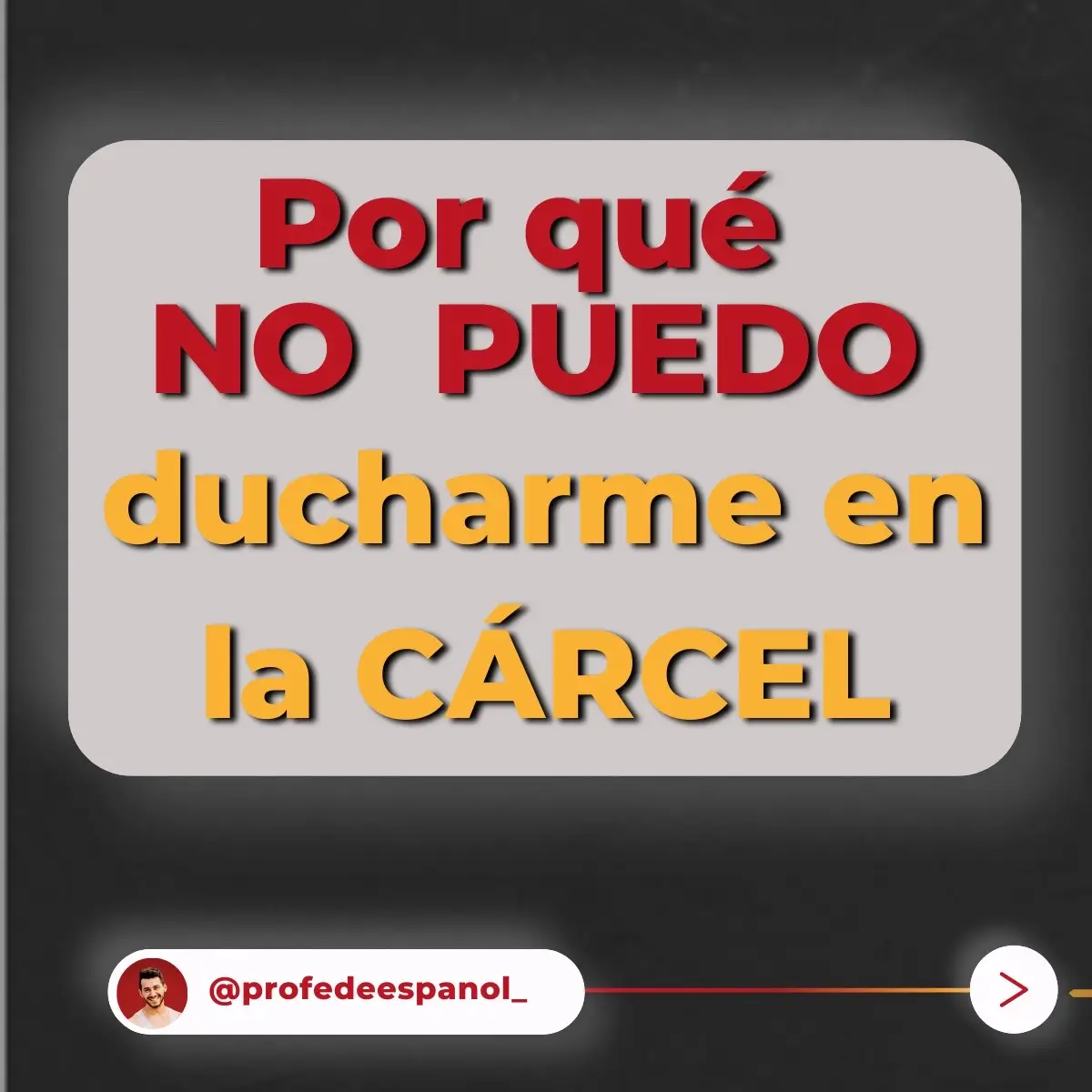 Te pongo en contexto.  🔞 Como sabes, la gente con 18 años hace muchas tonterías.  💋 Desde hacerse un peinado loco a tatuarse los labios de su mejor amigo en la nalga derecha. Ese soy yo. Yo soy la gente. Ojo, que mi amigo lleva mis morros tatuados en la nalga izquierda. No te vayas a pensar que lo hice yo solo. 🤝🏻 Y es que cuando tienes a alguien que te acompaña en algo así, creas un vínculo de por vida. O eso pensamos mi amigo y yo. 🚿 Lo que no pensamos fue que llevar un besito en las nalgas podía no ser tan gracioso como a nosotros nos parecía en todos los contextos. Y eso lo descubrimos en las duchas del gimnasio. Obviamente, íbamos juntos. Al gimnasio, digo, a la ducha podíamos ir solitos. 🤦🏻 Y ahí fue donde nos dimos cuenta: un tatuaje en el culo solo es un secreto si no compartes ducha con 80 maromos. Ese fue el día en el que decidimos seguir una vida dentro de la ley para no ducharnos NUNCA en una cárcel. Ya sabes, un besito en el culo en la ducha equivocada y terminas ensartado como un kebab. 😇 Vale, es muy poco probable que me metan en la cárcel porque claramente soy un ciudadano ejemplar, pero uno nunca sabe. 🇨🇴 Ahora que vivo en Colombia, tengo claro que mi acento español no sería una ventaja en la cana. Por suerte, puedo analizar e imitar el acento local para ser un poquito menos obvio. 🤔 No te voy a decir que mi  masterclass del día 20 de noviembre te puede hacer pasar desapercibido en una cárcel hispanohablante,  pero yo no me la jugaría y me apuntaría por si acaso. Un abrazo legal, Miguel P. D. Ningún culo fue besado en el proceso de tatuaje, por si te lo estabas preguntando. 🍑 Besos y culos aparte, apúntate a la masterclass de pronunciación del día 20 en el enlace de mi bio. Y si te ha gustado este nuevo formato, guárdalo para que Instagram piense que te interesa seguir leyéndome 👇🏻