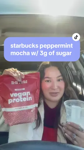 the ultimate #peppermintmocha starbucks holiday drink hack! 🎄❤️☕️  macro friendly coffee recipe  #macrobarista #proteincoffee #starbucksdrinks #holidaydrinks #youcanbeam #coffeetiktok  @BEAM be amazing 