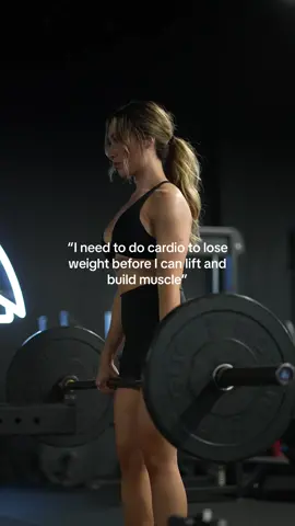 This is a common misconception. Strength training paired with cardio and proper nutrition is going to help you lose weight faster ✨