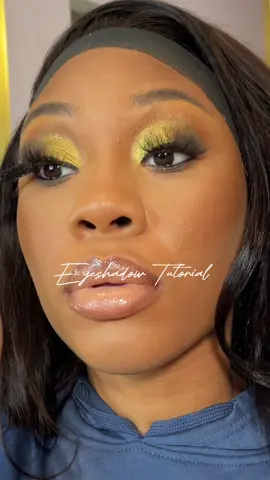 I don’t even like green eyeshadow but this was cute! #blackgirlmakeuptutorial #beginnermakeup #eyeshadowtutorial #MakeupRoutine #blackgirlmakeup #birthdaymakeup 