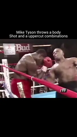 Mike Tyson throws a body shot and a uppercut combinations #miketyson #boxing #highlights #knockout #ironmike #combination #ko #sports 