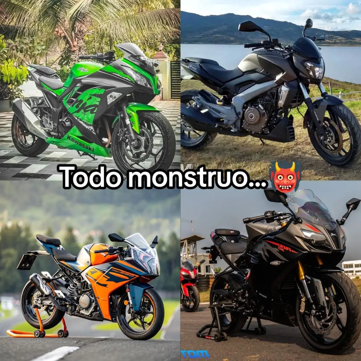 #yamahateamracing #yamahaR3 #yzfr3 #ktmrc390 #ktmlover #tvsapacherr310 #tvsapache #bajaj #dominar400bogota #dominar400ug #piques #pikes #readytorace #motosdeportivas #motordream 