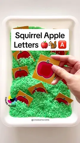 Squirrel Apple Letters  🔗Link in Bio 🍎 