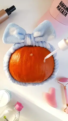 Pumpkin ASMR makeup removal, skincare routine🧼 #makeupremoval #asmrsounds #asmrskincare #asmr 