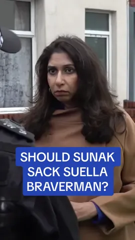 Do you think Suella Braverman should be sacked? Rishi Sunak is facing calls to replace his Home Secretary after her latest controversial comments #tory #tories #ukpolitics #politics #conservative #conservatives #suellabraverman #rishisunak #homesecretary #primeminister #news #uknews #palestine #armisticeday #palestineprotest #fyp 