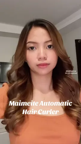 Automatic hair curler para sa mga beginners like me!! #MAIMEITE #MAIMEITEcurlingiron #automaticcurler #automaticcurlingiron #hairtok #curlyhair #bigsoftcurls #automaticcurlingwand #curlingwand #autofeed #hairspiration #hairstule #curlsss 