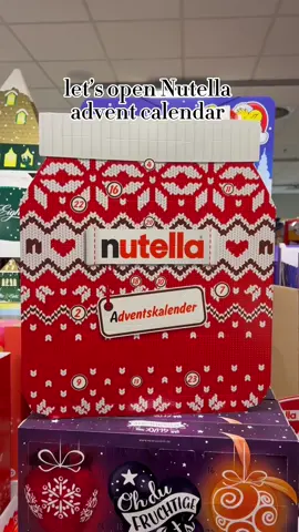 Nutella advent calendar😍 #adventcalendar #nutella #christmas 