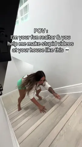 Does anyone else get the urge to climb stairs this way or is it just me? #realtor #yourhomegirl #floridarealtor 
