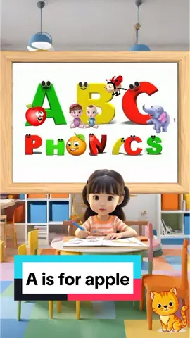 ABC phonic Song alphabet in english for kids learning a is for apple  #aforapple #aforapplebforball #abcd #englishteacher #englishsong #LearnOnTikTok #englishforkids #englishbaby #kingenglishkidsanime #viralvideo #fyp #pourtoi @english4children1 @english4children1 @english4children1 