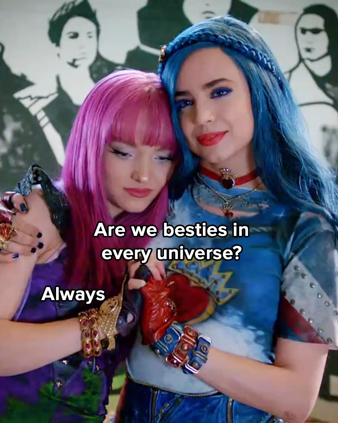 Tag the person you'd find in every universe 💞 . . .  🎥: Descendants 2, Prom Pact,  High School Musical 3, The Villains of Valley View, Bunk'd, Hannah Montana, Lizzie McGuire, The Wizards Return: Alex vs. Alex, K.C. Undercover, Liv and Maddie