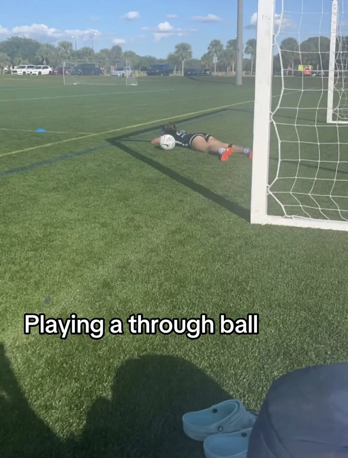 Its always the ones who talk the most crap to😭 #tiktokim18donttakethisdown #soccergirl #bodyisbodying 