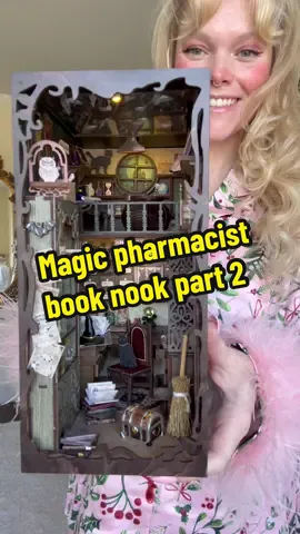 Tag a book lover 📚 Creating The Magic Pharmacist Book Nook Diorama part 2 🧙‍♀️    . . . . . #Artsandcrafts #Crafty #Artistic #Creative #Homemade #Crafting #Handmade #DIY #Crafts #Handmadecrafts #Handmad #Papercrafts #Craftingismytherapy #Craftingtime #Happycrafting #Booknook #Bookshelfie #Bookrecommendations #Bookobsessed #Bookworm #Bookcommunity #Bookshelf #Witchythings #Moonmagic #Magicalvibes #Witchy #Craft #Books #Read #Book #magicshop #diorama #dioramakits #booknookdiy #booknooks #BookTok #miniatures 