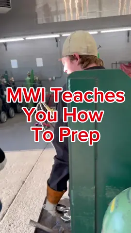 At MWI, we recognize the importance of learning how to prep your own materials! #welderslife #welding #tradeschool #pipeline #tig #tradesman #careerpath #teaching #rodangles #metalwork #money #weldingcommunity #MWI #MOwelders #NevadaMO