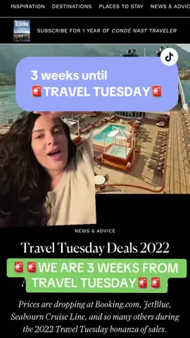 Last travel tuesday’s deals were INSANE and this year I think they will be even better! Travel Tuesday is November 28 and it is the black Friday for travelers! #inthiseconomy??? #traveltipsandhacks #cheaptravelhacks #flightdealsoftheweek #budgettraveltips #2023travelplans #cheaptraveltips #traveltuesdaytips #traveltuesday2022 #traveltuesday2023 #traveltuesday✈️🌎 #traveltuesdaydeals #traveltuesday #greenscreen 