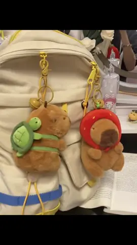 >>> #bagcharm #keychain #couplekeychain #capybara  #matchingkeychains #foryou  #capybarakeychain #fyp 