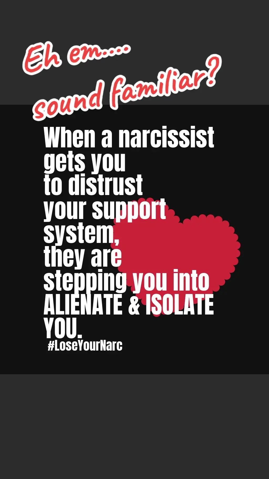 Your narcissist will triangulate you and the folks who support you the most. Guard your mind and healthy relationships. #loseyournarc #abuserecovery #brainwashyourself #flyingmonkey #narcissisticabuserecovery #smearcampaign #selfloveclub #selflovejourney #truthwins #rewireyourmind #fypnarcissist #maryfrickingkane #narcavengersnarctok #narcabuse #fypnarctok #fypnarctalk #noexcuseforabuse #loseyournarcnotyourethics #loseyournarcnotyourmind #loseyournarcnotyourmomentum  #flyingmonkeys #triangulationtactic #triangulationqueen #narcissistictriangulation #gaslighting101 