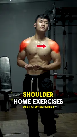 Shoulder home exercises 🔥🔱 #shoulders #vtaper #shoulderworkout #gym #GymTok #FitTok #exercise #Fitness #homeworkout #homeexercise #dumbbellworkout 
