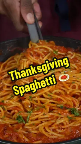 You have got to add this to your thanksgiving spread. The best spaghetti hands down. #thanksandgiving #DinnerIdeas 