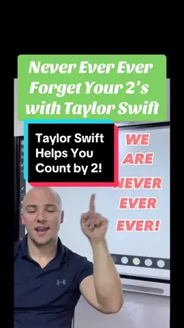 Never forget how to count by 2 to Never Ever Ever Getting Back Together by Taylor Swift #countby2 #skipcounting #teachwithmrc #math #taylorswift #teaching @Taylor Swift #teachersoftiktok #CapCut 