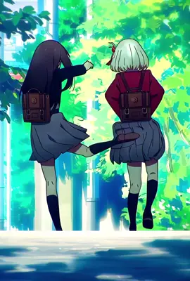 inseparable 😍 #lycorisrecoil #アニメ #animeedit #chisatonishikigi #takinainoue