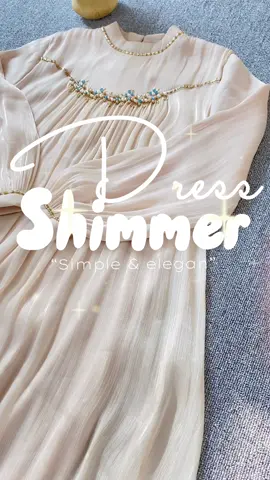 Dress shimmer simple & elegan😍#alzahstore #dresswanita #shimmerdress #rekomendasidress 