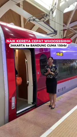 naik Kereta Cepat Jakarta - Bandung cuma 1jam aja! #traveltiktok #keretacepatjakartabandung #keretacepat #fyp #viral #reviewkereta 