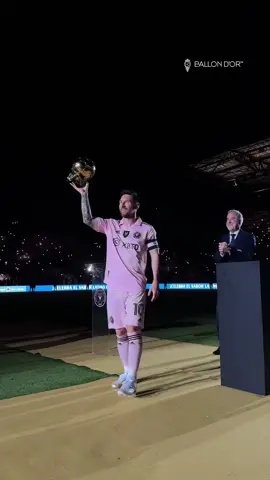 A special night for Leo Messi in Miami! 🤩 #ballondor #sportstiktok 