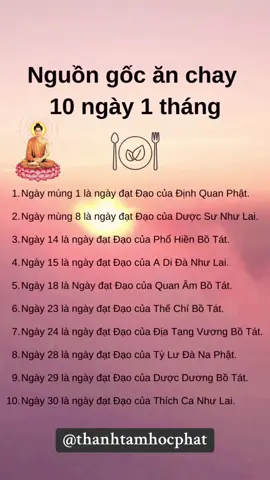 Nguồn gốc 10 ngày ăn chay 1 tháng quý Phật tử nên biết. #hocphat #chepkinh #chepkinhdiatang #phatphap #nammoadidaphat #tutap 