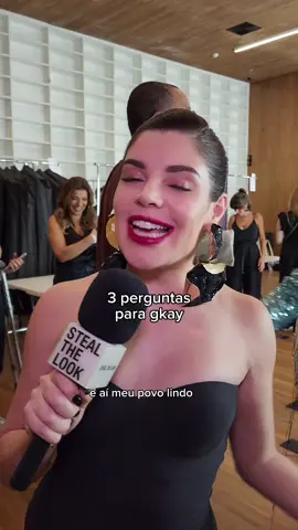 3 perguntas para a diva #Gkay ✨️ #spfw #TikTokFashion 