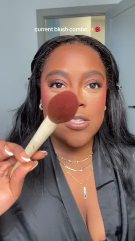 Replying to @bougieworkinggirl Been exerimenting with different blush shades and my current obsession rn is like the “flushed look” but make it ✨glam✨  #blushcombo #blackgirlmakeup #makeuptutorial 