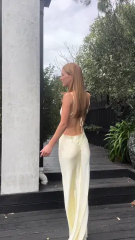Our bec and bridge cedar dress! Available @ge.drobe on instagram!  #formal #formaldress #openbackdress #dressinspo #silkdress #hiredress #hiremelbourne 
