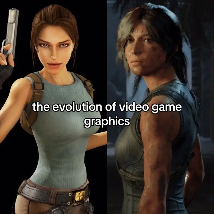 the evolution of video games graphics #foryou #fyp #videogames #slideshow #gaming #viral #trending #cool #amazing