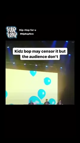 #KidzBop may censor it but the audience don’t 😂 #NLEChoppa #Hiphopforu #foryoupage #meme #rap #foryou #trending #song #sing #singing #dance #fy #fyp #viral #edit #funny 