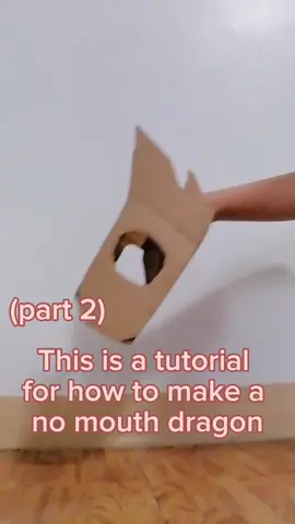 (part 2)This is a tutorial for how to make a no mouth dragon, my grammar😅 #fyp #boost #dragonpuppet #dragonpuppets #paperdragon #paperdragons #cardboarddragon #nomouthdragon #dragonpuppettutorial 