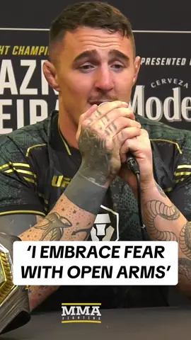 Tom Aspinall does not “hide away” from fear 😤 #tomaspinall #UFC #ufc295 #mma #champion #heavyweight #fear 