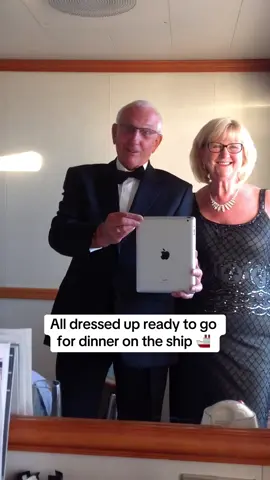 We love getting dressed up on the ship🕺💃 #sueandgeoff #grandparents #Vlog 