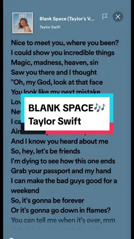#blankspacetaylorswift  #spotifylyrics  #fypシ  #seo 