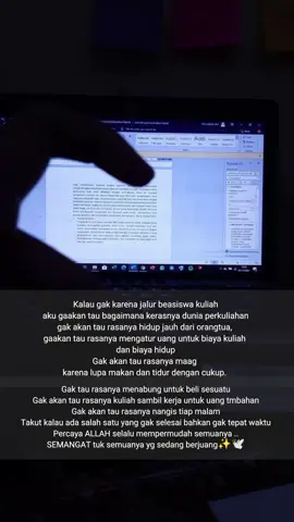 Tidk semua orang memiliki kesempatan yang sama, maka manfaatkan kesempatanmu dengan sebaik-baiknya.  #fyp #mahasiswa #motivasi #mahasiswaakhir #semangat 
